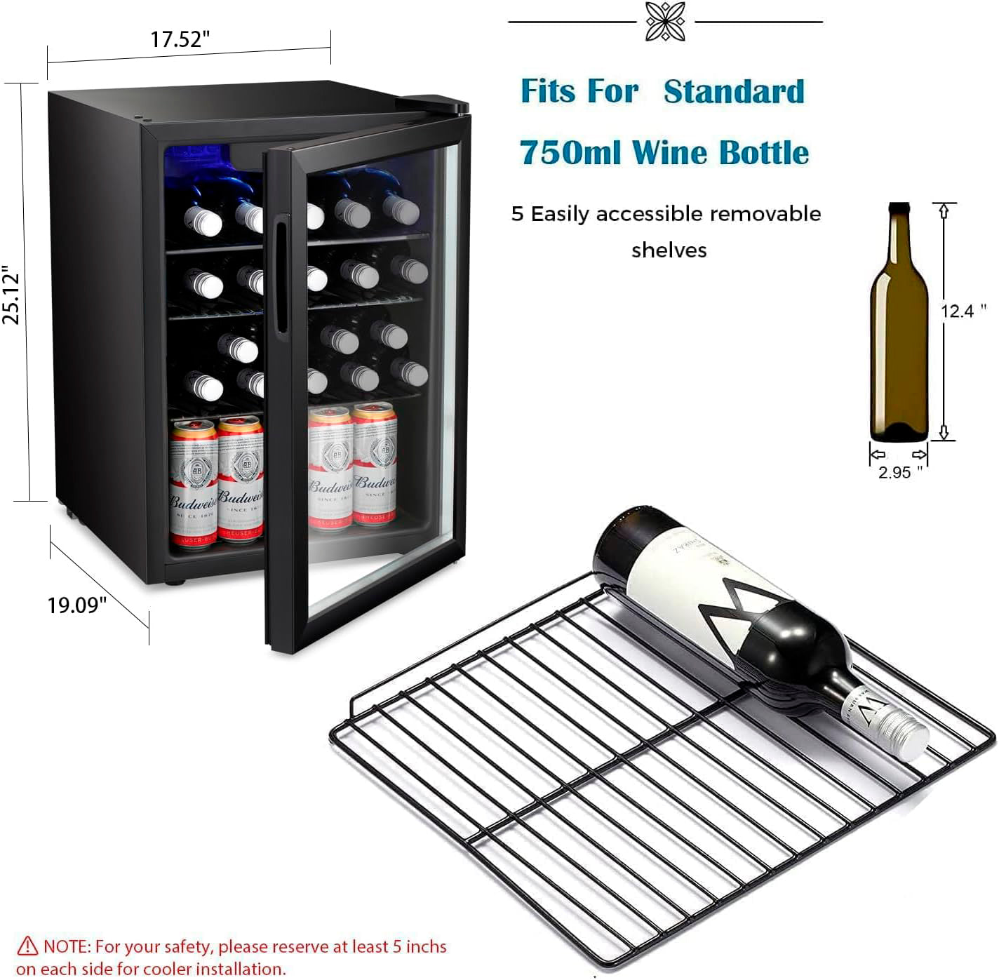 GoodStory™ 24 Bottle Wine Cooler